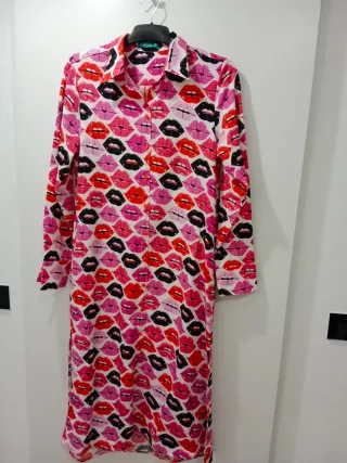 Vestido Lolina XL Estampado Labios