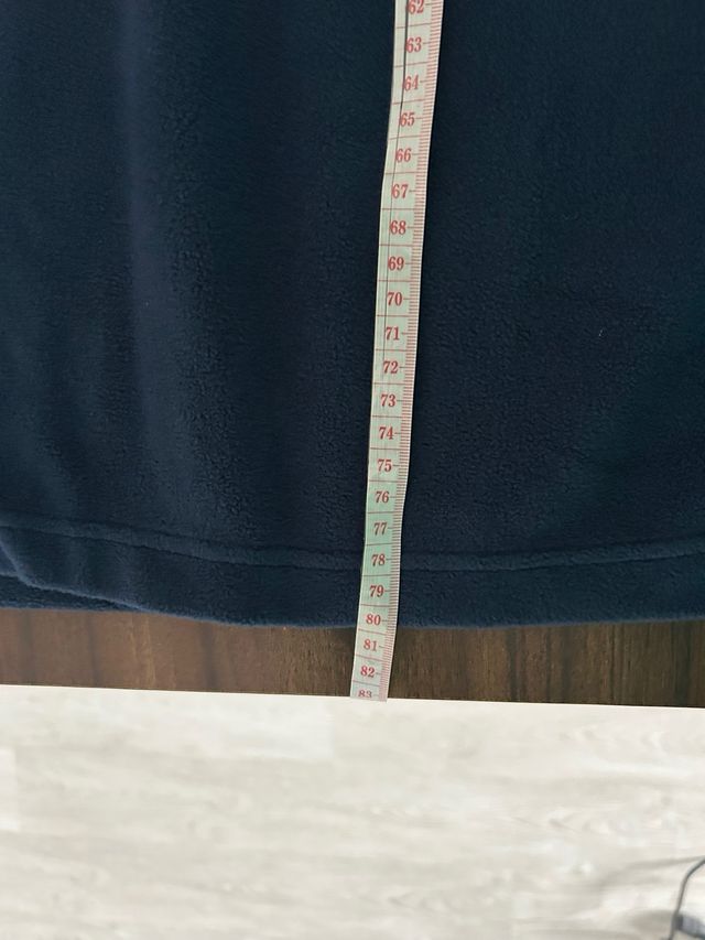 Forro polar Columbia azul media cremallera