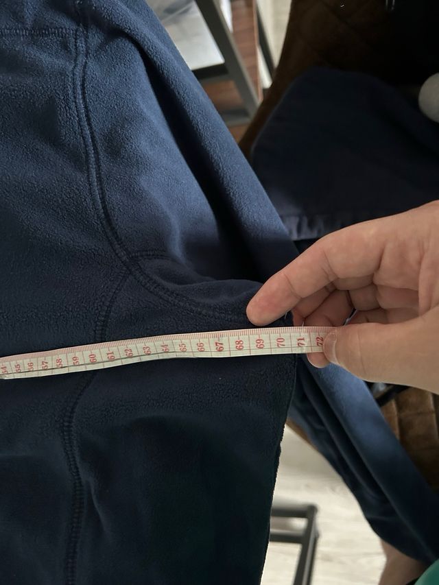 Forro polar Columbia azul media cremallera