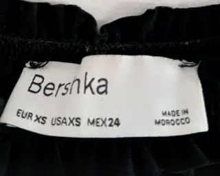 Bershka Vestido negro Talla XS