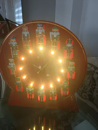 Reloj Navideño Decorativo Cascanueces