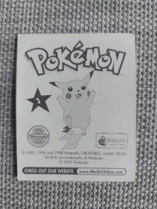 Cromo Venusaur Merlin 1999