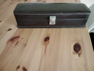 Relojero Piel Marrón y Naranja.