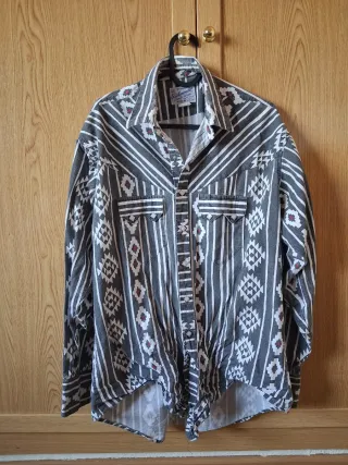 Camisa Vintage Estampada Talla M