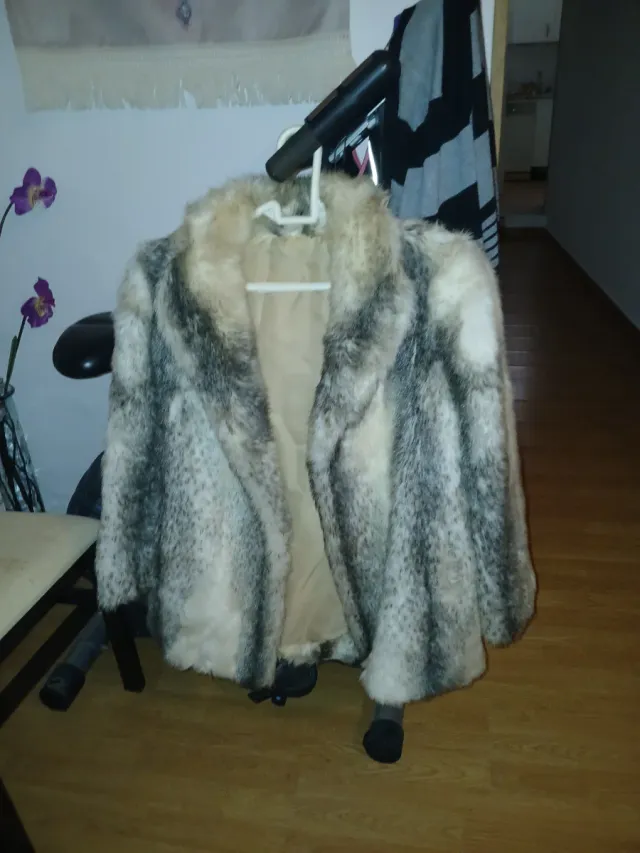 Chaquetón de pelo calentito talla única