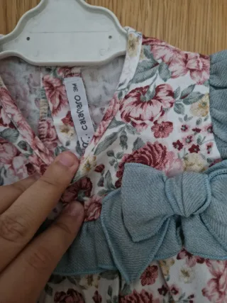 Conjunto calamaro floral bebé 3 meses