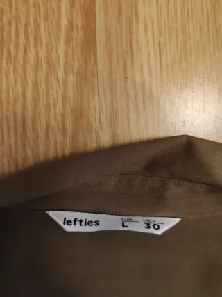 Vestido camisero Lefties verde militar Talla L