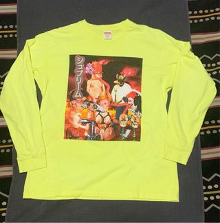 Camiseta SUPREME Sekintani, manga larga M amarillo