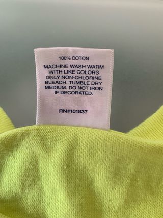 Camiseta SUPREME Sekintani, manga larga M amarillo