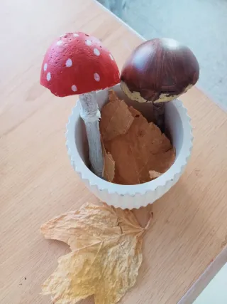 Setas decorativas realistas artesanales