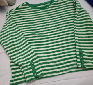 Jersey Springfield rayas verde y blanco