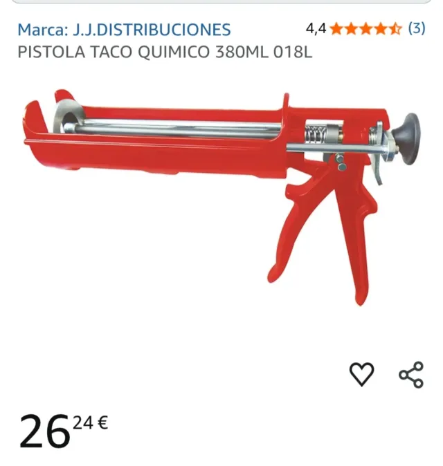 Pistola Taco Químico 380ml