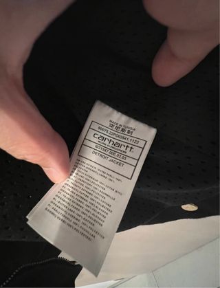 Cazadora Carhartt Negra Talla M