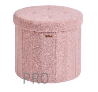 Pouf SONGMICS rotondo con contenitore