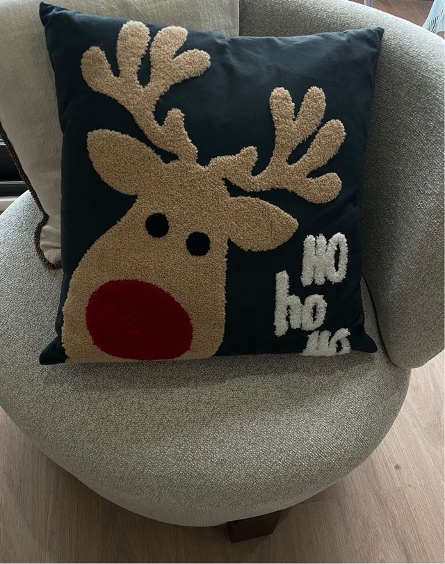 Cojín Navideño Reno ¡NUEVO!