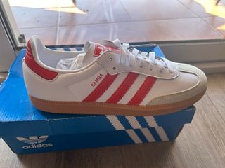 Adidas Samba Blancas y Rojas