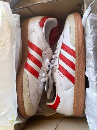 Adidas Samba Blancas y Rojas