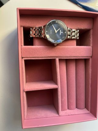 Reloj Festina Mujer Negro y Plateado