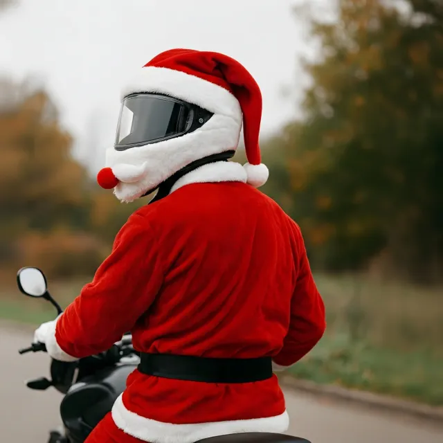 Funda Casco Papa Noel