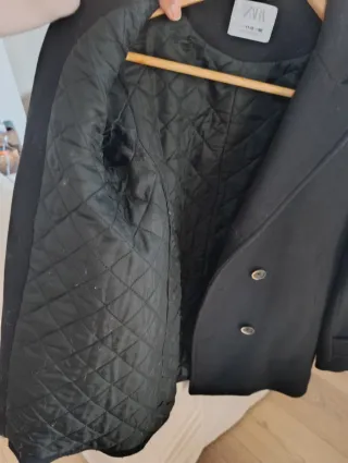 Cappottino Zara nero taglia 11/12 anni, XS donna