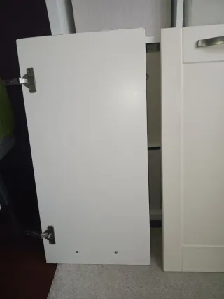 Puertas de armario de cocina blancas