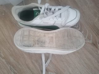 Zapatillas Puma Blancas y Verdes