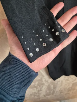 Abito Longuette Marina Rinaldi, nero strass  tg 48