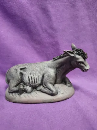 Mula de barro decorativa