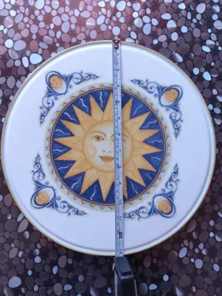 Set 2 Piatti Ceramica Castelli Sole Luna