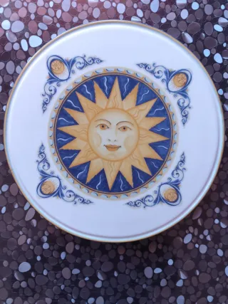 Set 2 Piatti Ceramica Castelli Sole Luna