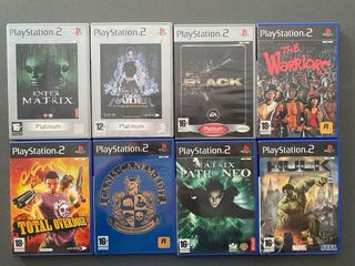 PlayStation 2 Fat Negra + 8 Juegos + 2 Memory Card