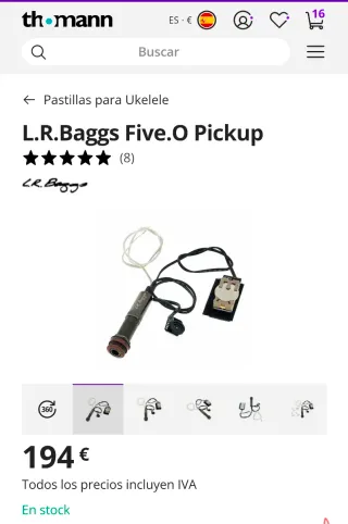 Ukelele Kanilea ISC C Premium Koa + LR Baggs Five