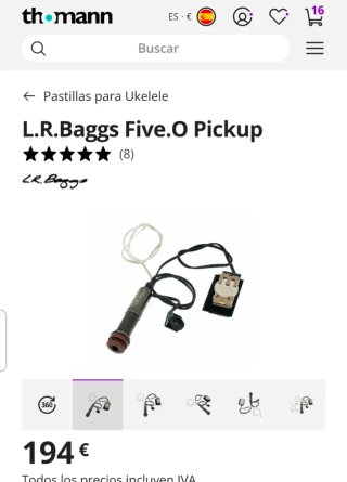 Ukelele Kanilea ISC C Premium Koa + LR Baggs