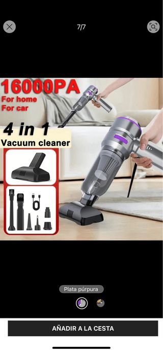 Aspiradora Coche 16000 PA 3 Modos