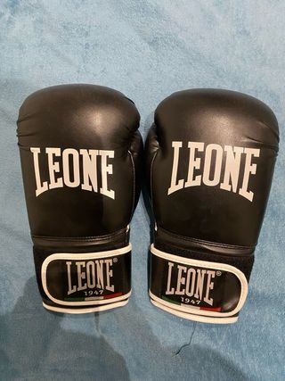 Guantes de boxeo Leone Negro 14 oz