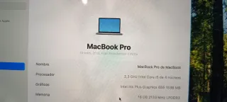 MacBook Pro 2018 Core i5 16GB 512GB Batería Nueva