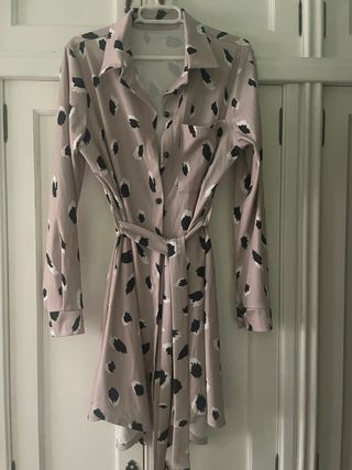 Vestido camisero estampado