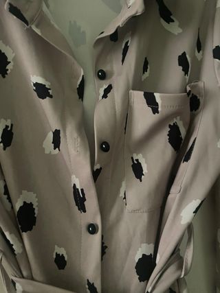 Vestido camisero estampado