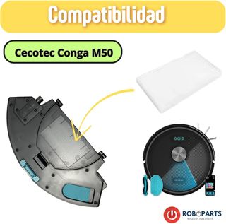 Filtros Hepa para Robot aspirado Cecotec Conga M50
