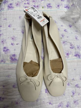 Bailarinas beige talla 39