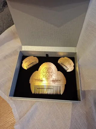 Peinetas Fallera Niña Doradas