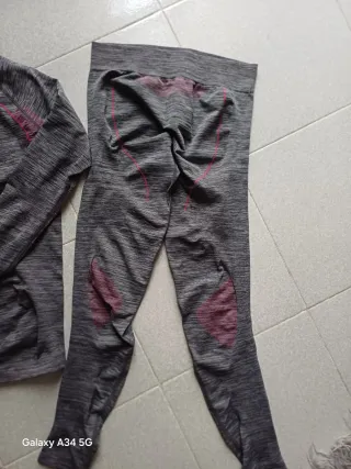 Completo sportivo donna grigio/rosa M