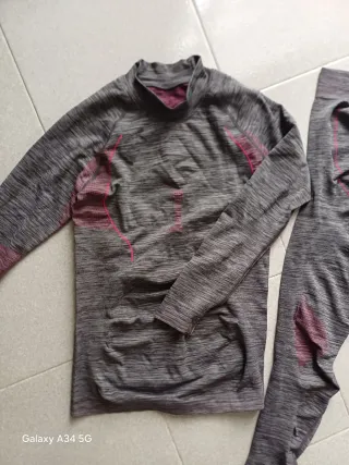 Completo sportivo donna grigio/rosa M