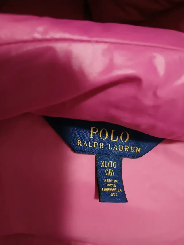 Abrigo acolchado Polo Ralph Lauren rosa. Talla 16