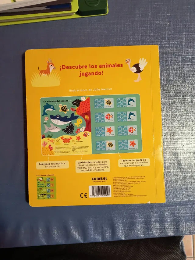 Libro Mi primer memory. Los animales