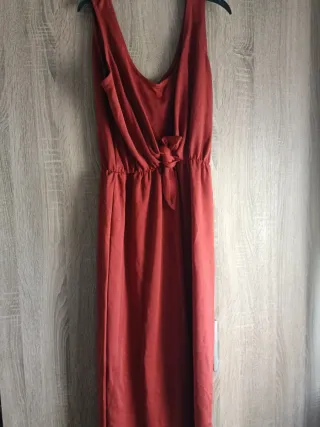 Vestido naranja elástico