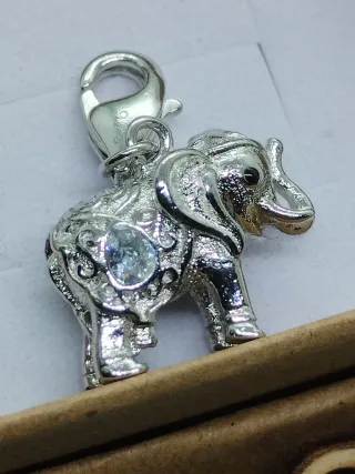Colgante Charm de  Plata Elefante