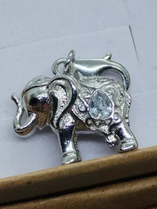 Colgante Charm de  Plata Elefante