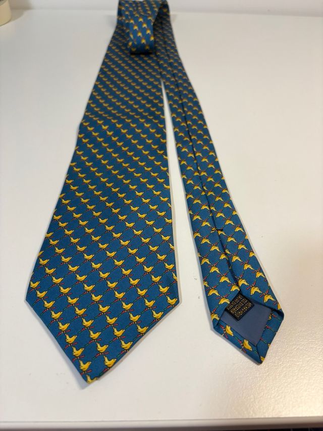 Corbata Richel azul y amarilla