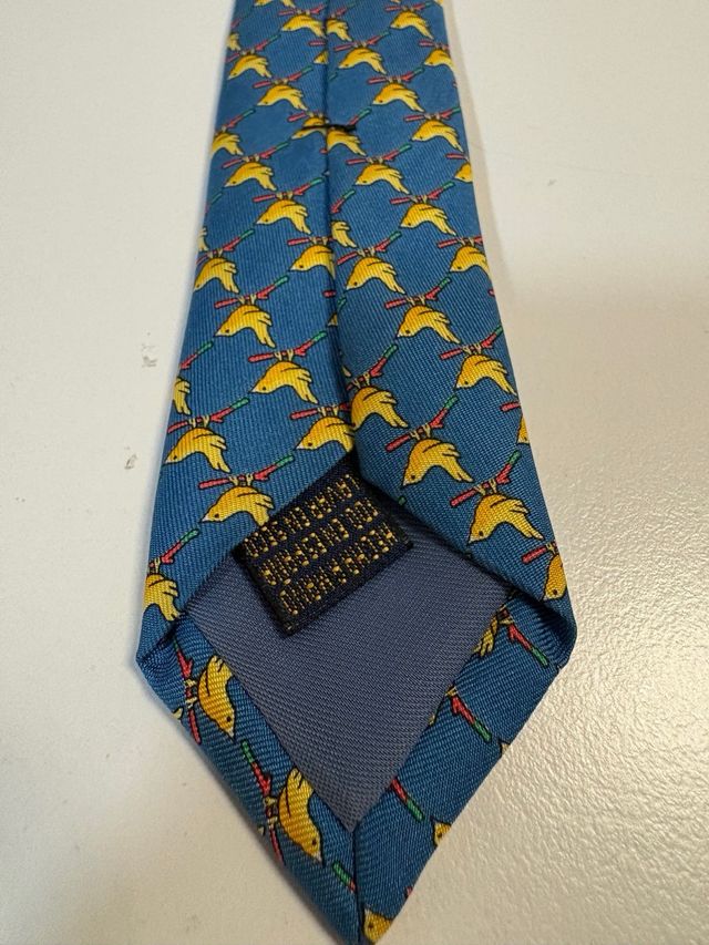 Corbata Richel azul y amarilla